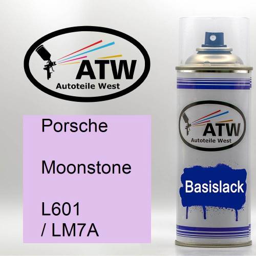 Porsche, Moonstone, L601 / LM7A: 400ml Sprühdose, von ATW Autoteile West.